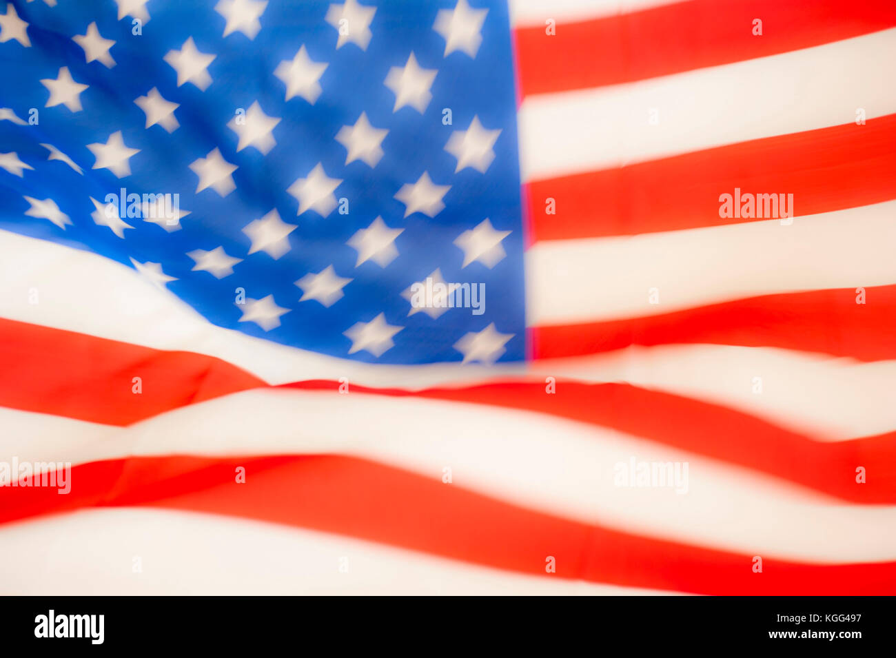 Flagge der Vereinigten Staaten von Amerika - 4. Juli, Tag der Unabhängigkeit Konzept Stockfoto