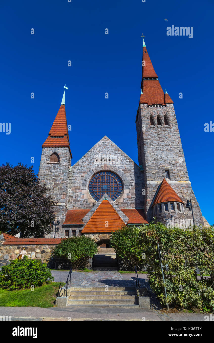 Die Kathedrale von Tampere ist eine evangelische Kirche in Tampere. Finnland. Stockfoto