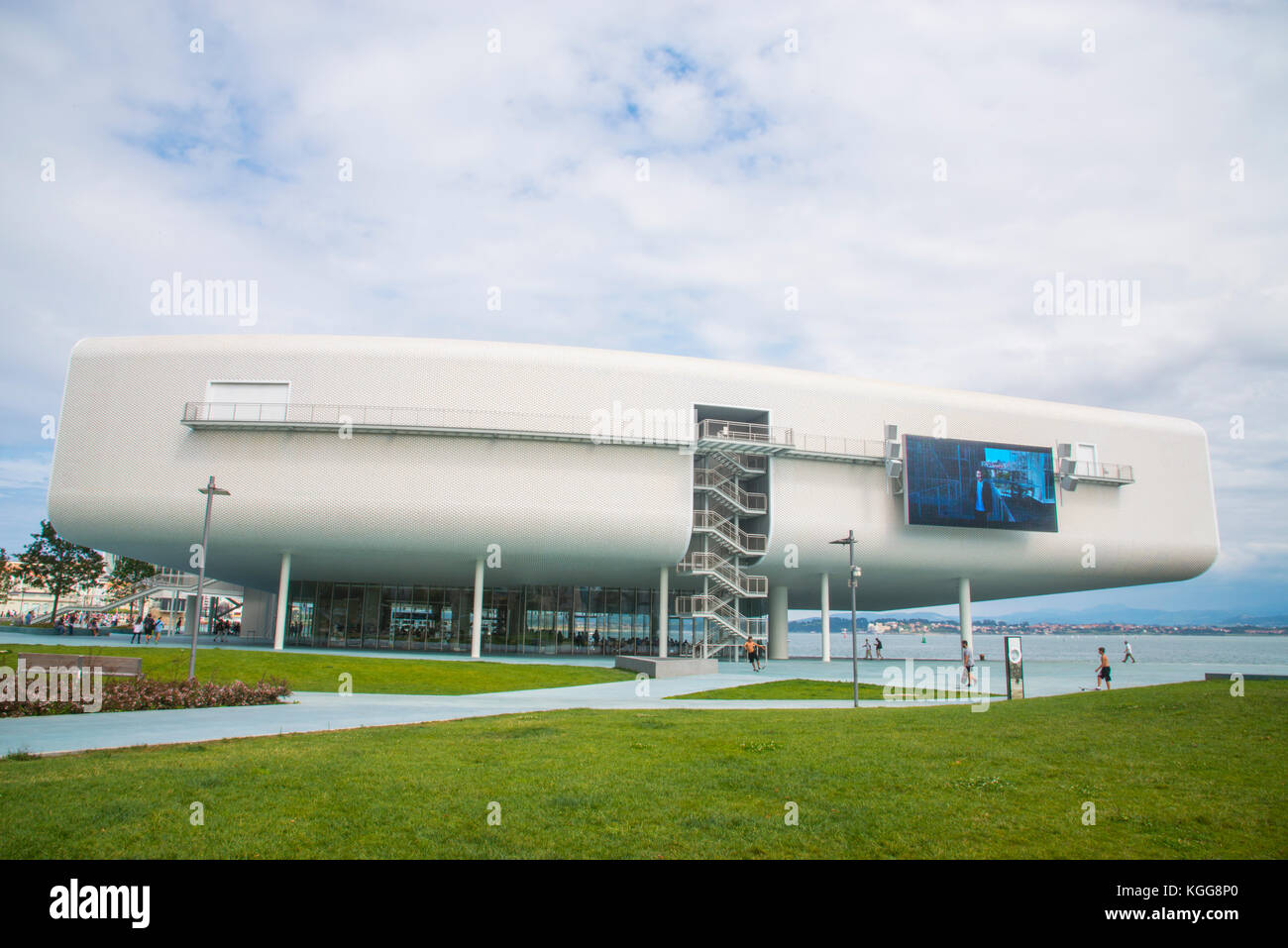 Botin Center, von Renzo Piano. Santander, Spanien. Stockfoto