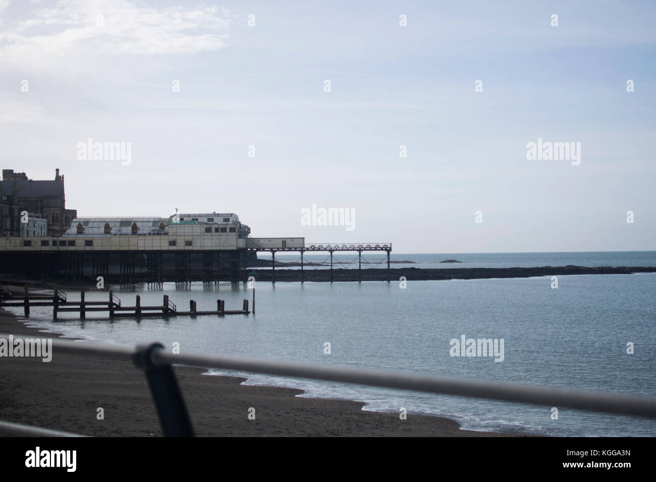 Aberystwyth Pier. Harriet baggley: Oktober 2017 Stockfoto