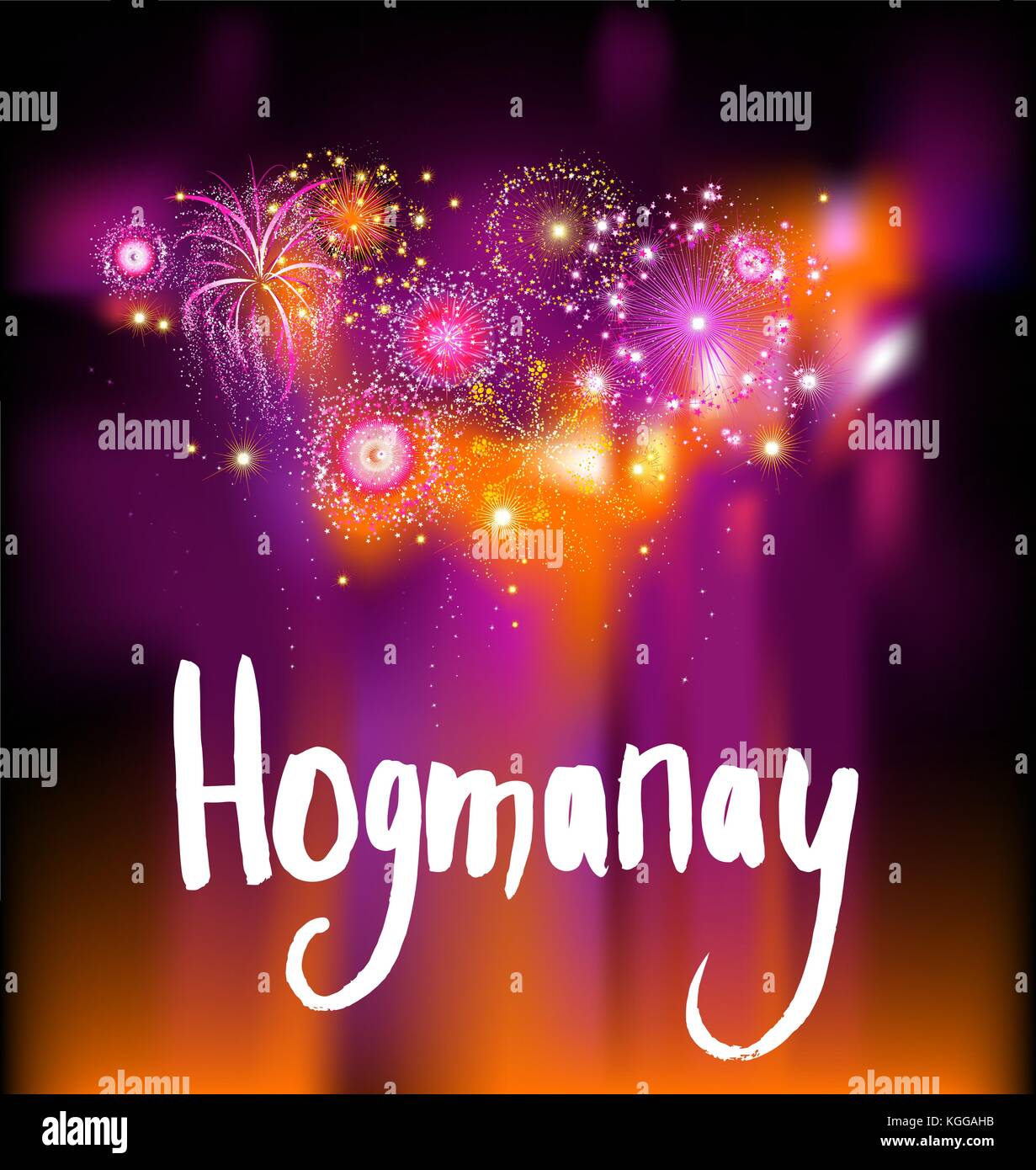 Happy Holiday hogmanay Stock Vektor