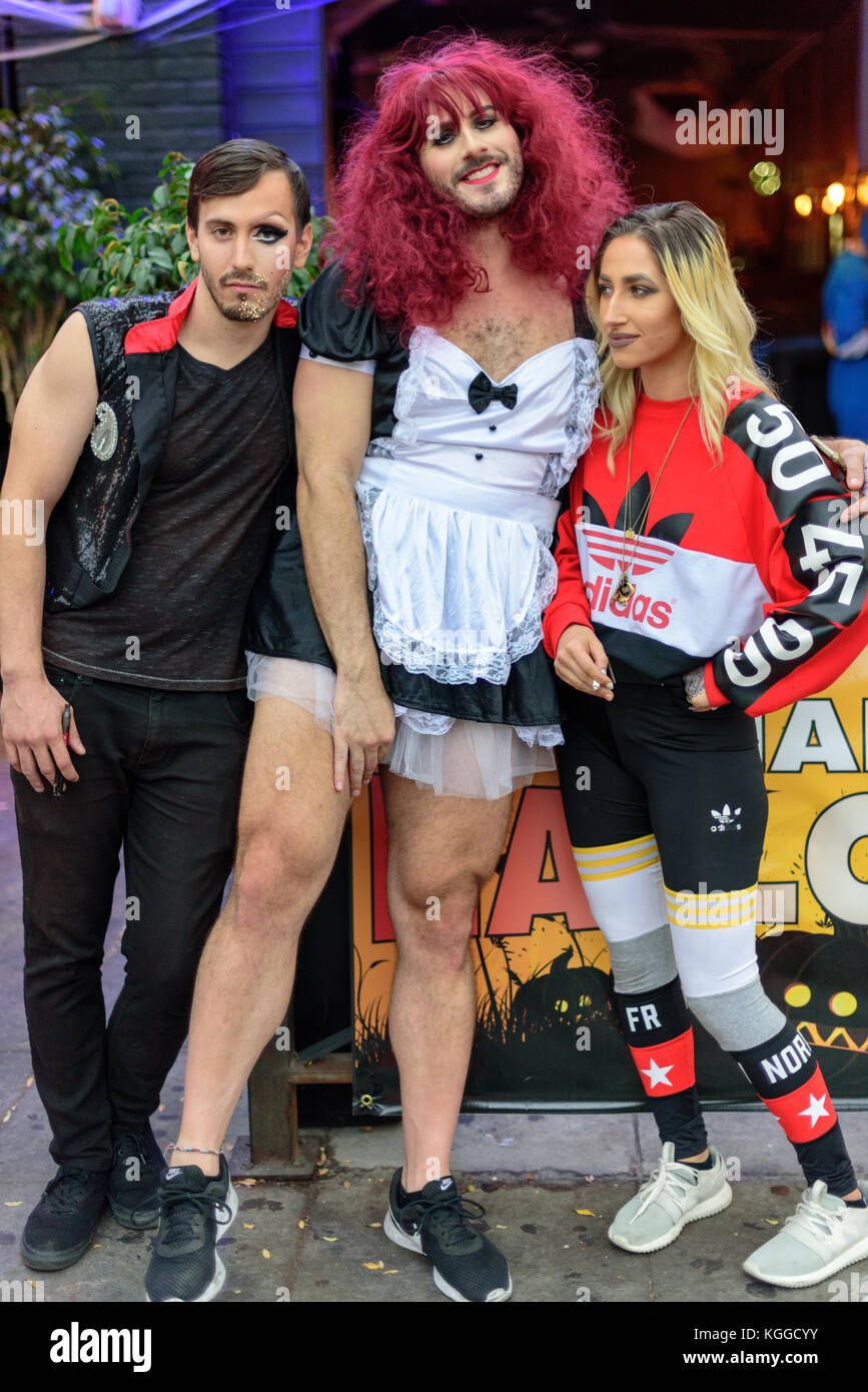LOS ANGELES - 31. Oktober: Halloween Parade in West Hollywood. Oktober 31, 2017 in Los Angeles, CA Stockfoto