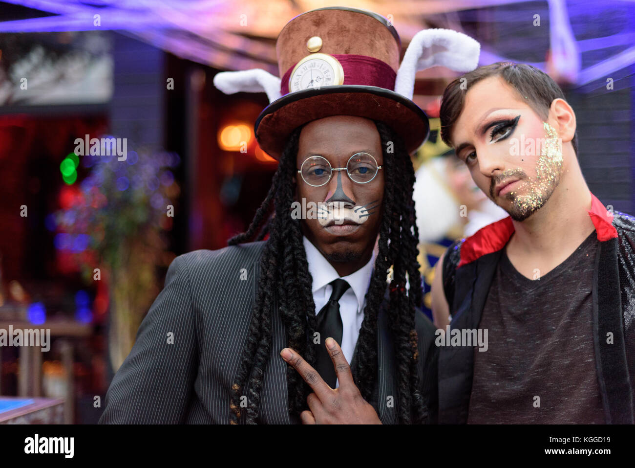 LOS ANGELES - 31. Oktober: Halloween Parade in West Hollywood. Oktober 31, 2017 in Los Angeles, CA Stockfoto