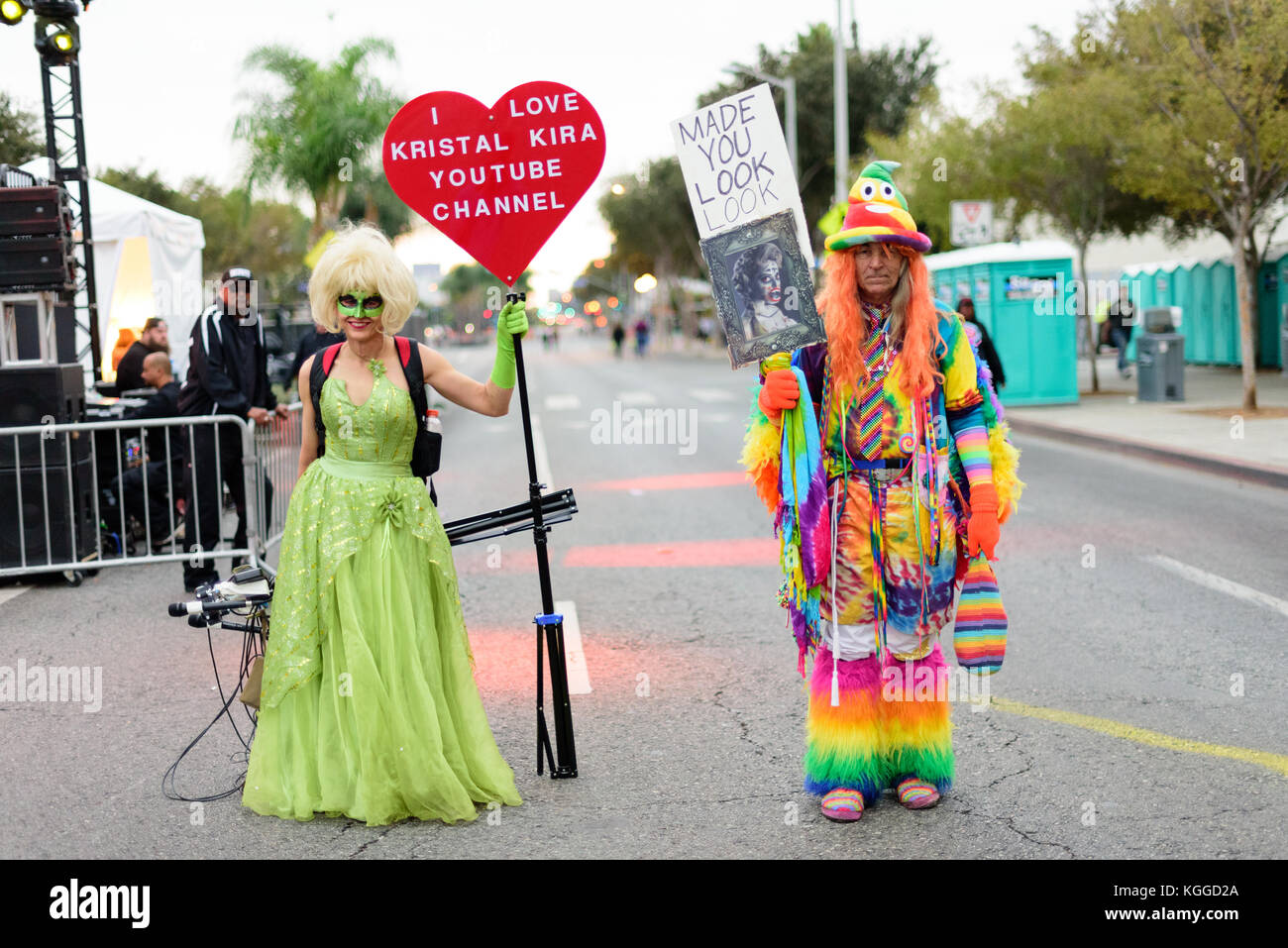 LOS ANGELES - 31. Oktober: Halloween Parade in West Hollywood. Oktober 31, 2017 in Los Angeles, CA Stockfoto