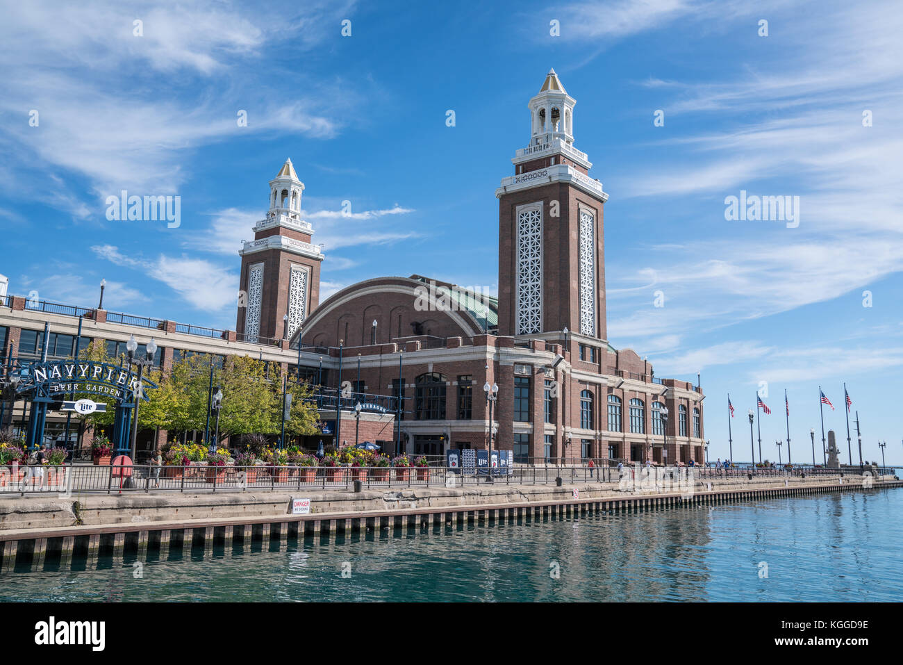 CHICAGO – 18. SEPTEMBER: Grand Ballroom am Chicago Navy Pier Stockfoto