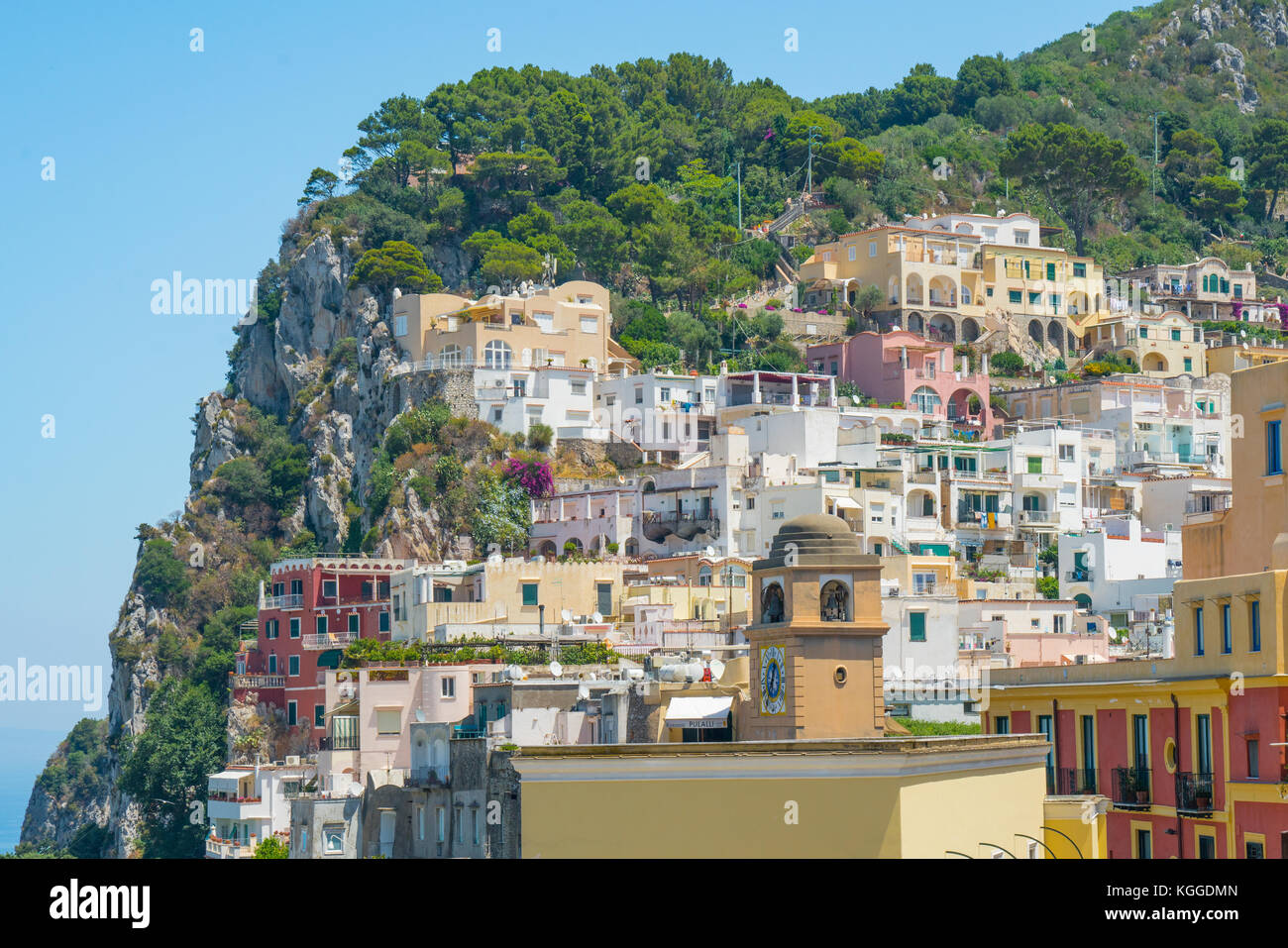 Das Dorf von Capri auf der Insel Capri, die Küste von Amalfi, Italien Stockfoto
