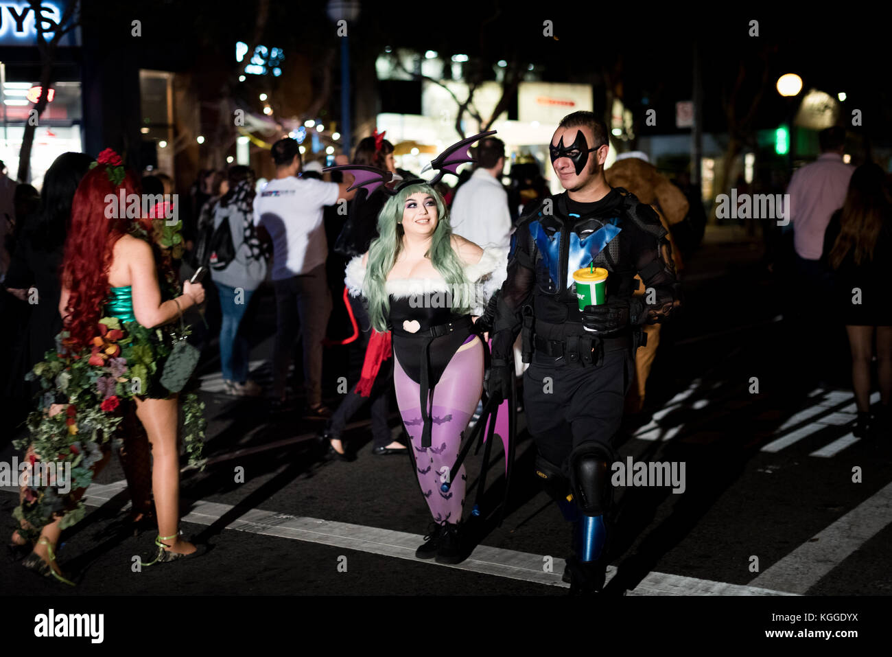LOS ANGELES - 31. Oktober: Halloween Parade in West Hollywood. Oktober 31, 2017 in Los Angeles, CA Stockfoto
