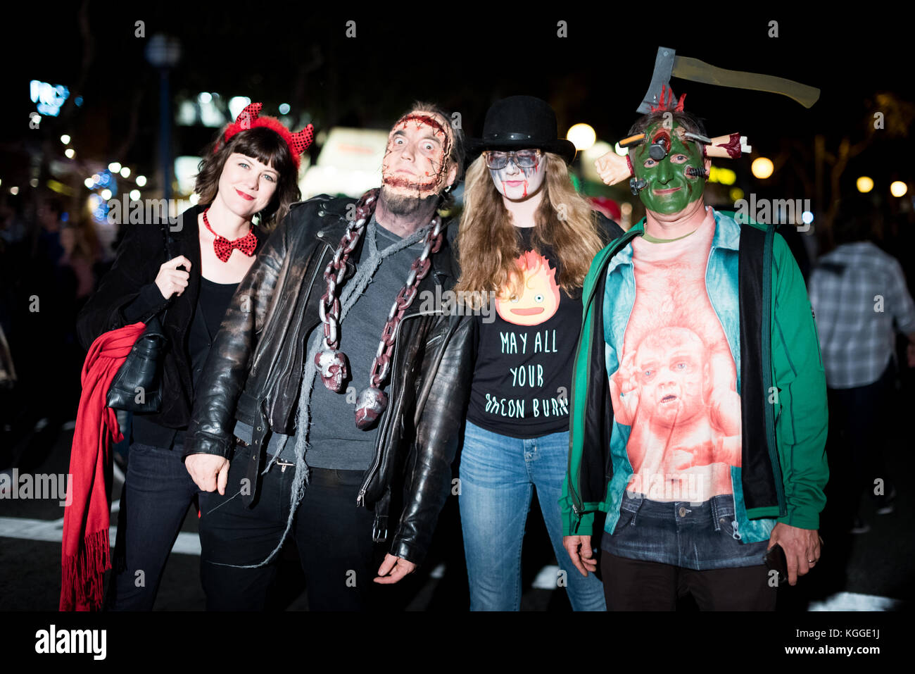 LOS ANGELES - 31. Oktober: Halloween Parade in West Hollywood. Oktober 31, 2017 in Los Angeles, CA Stockfoto