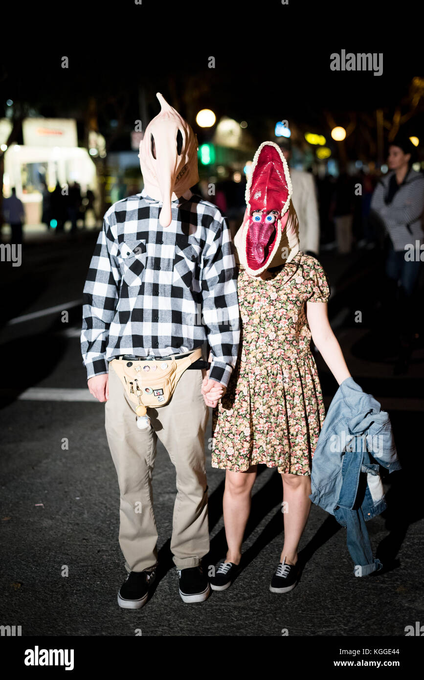 LOS ANGELES - 31. Oktober: Halloween Parade in West Hollywood. Oktober 31, 2017 in Los Angeles, CA Stockfoto