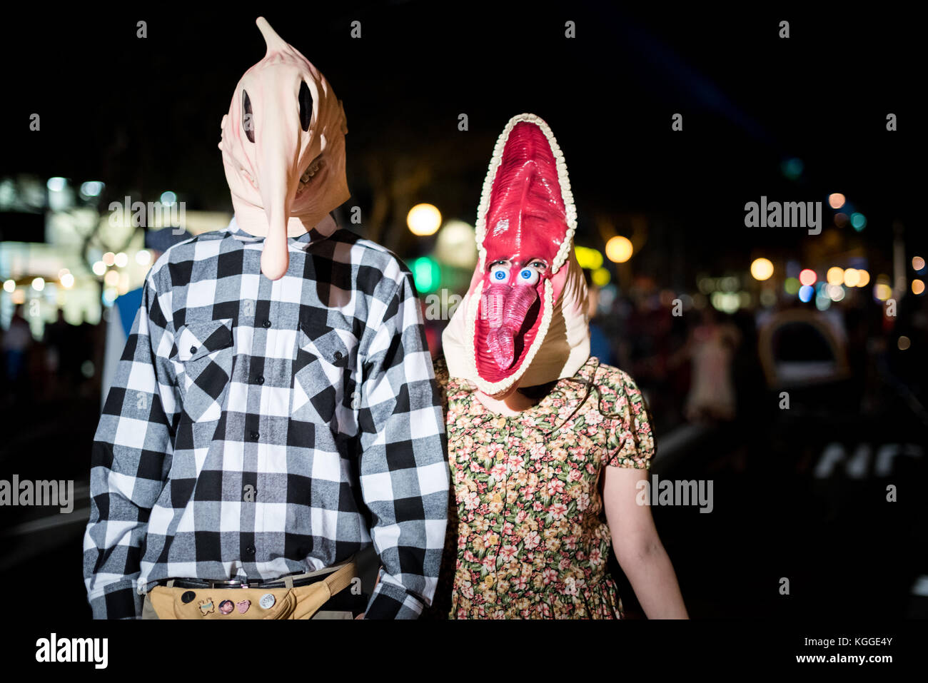LOS ANGELES - 31. Oktober: Halloween Parade in West Hollywood. Oktober 31, 2017 in Los Angeles, CA Stockfoto
