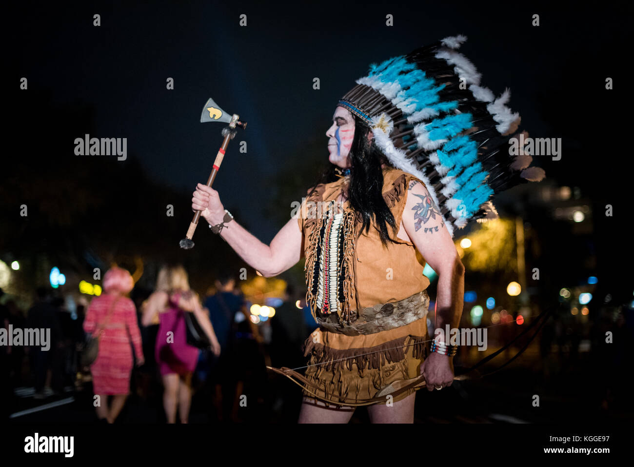 LOS ANGELES - 31. Oktober: Halloween Parade in West Hollywood. Oktober 31, 2017 in Los Angeles, CA Stockfoto