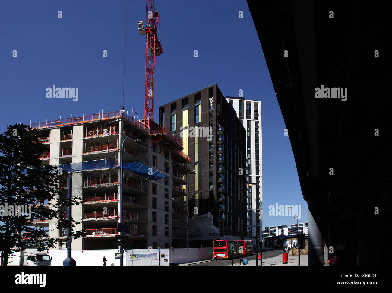 Lewisham Zentrum übersicht Sanierung im Jahr 2017. lewisham ist der größte Bereich der Abrechnung im Londoner Stadtteil Lewisham, London, Großbritannien Stockfoto