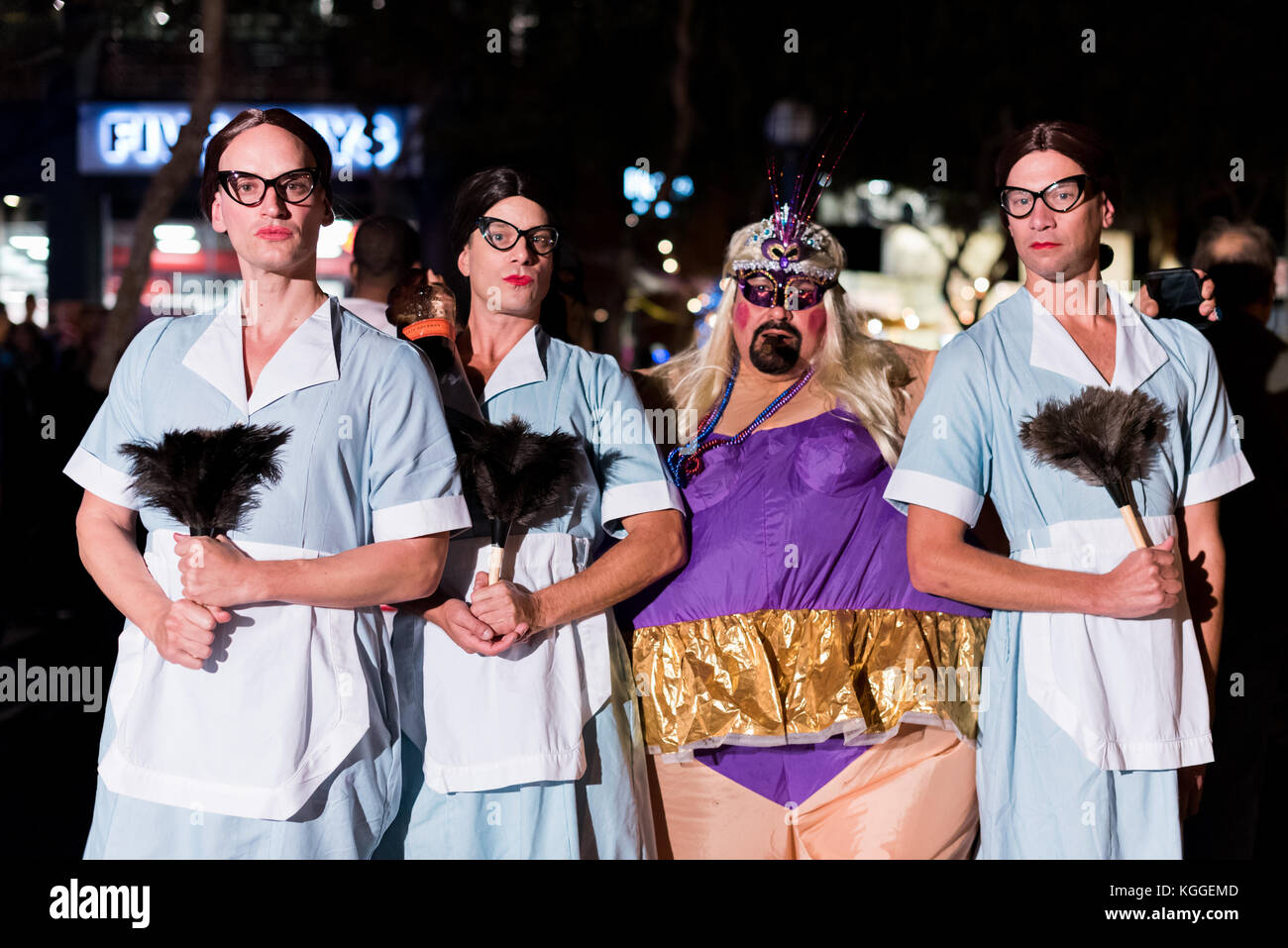 LOS ANGELES - 31. Oktober: Halloween Parade in West Hollywood. Oktober 31, 2017 in Los Angeles, CA Stockfoto