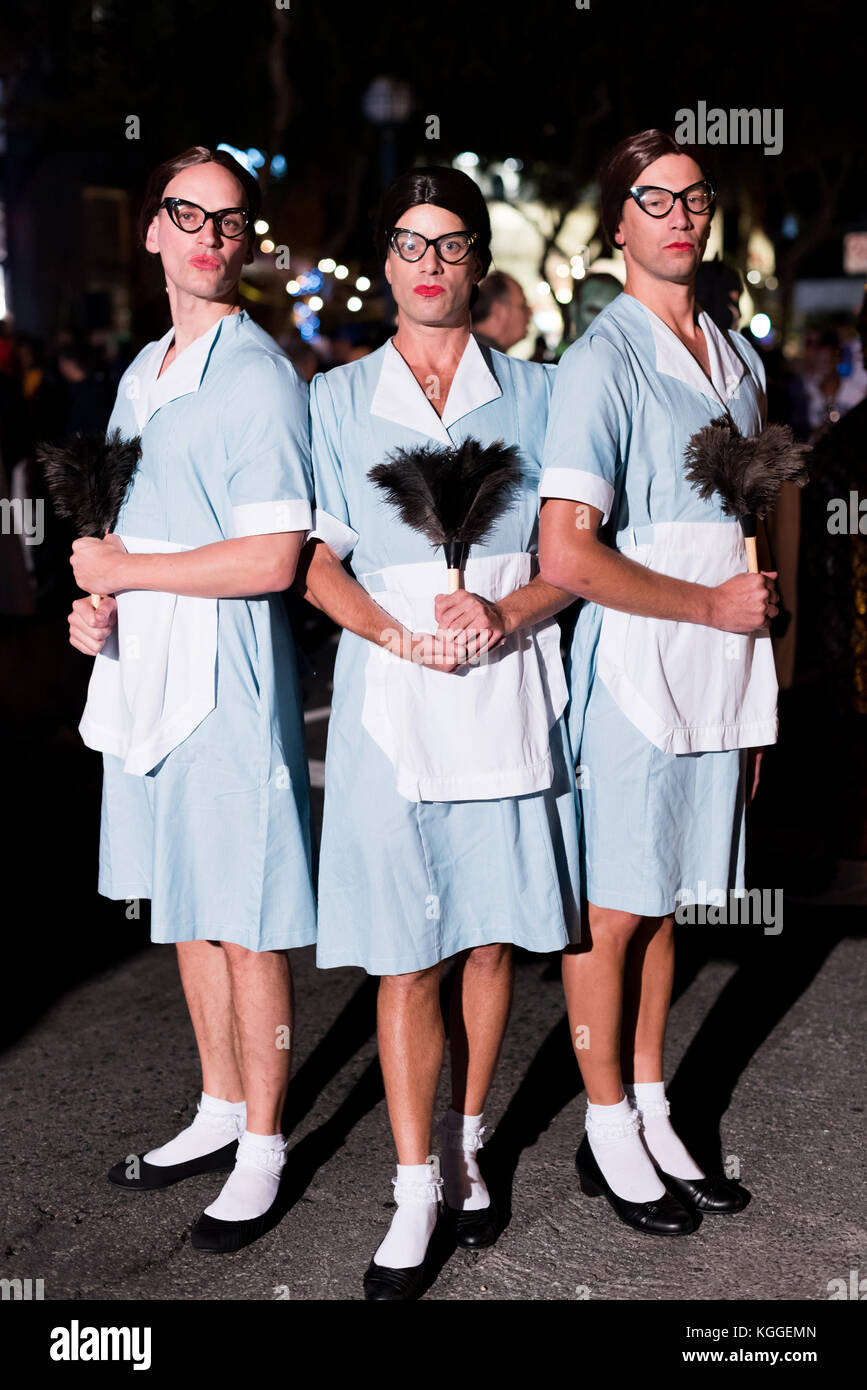LOS ANGELES - 31. Oktober: Halloween Parade in West Hollywood. Oktober 31, 2017 in Los Angeles, CA Stockfoto