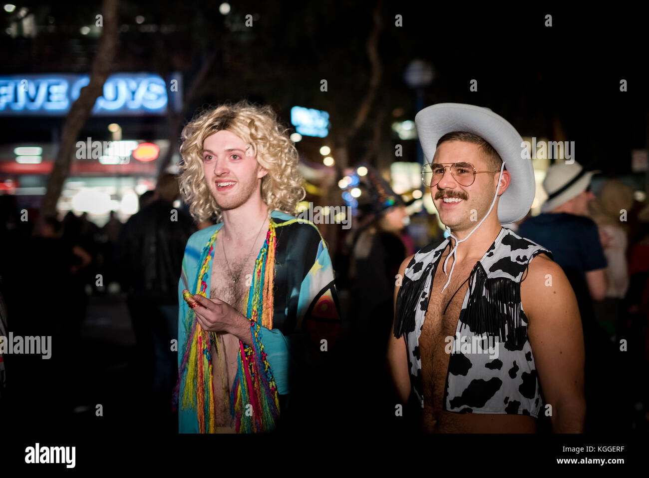 LOS ANGELES - 31. Oktober: Halloween Parade in West Hollywood. Oktober 31, 2017 in Los Angeles, CA Stockfoto