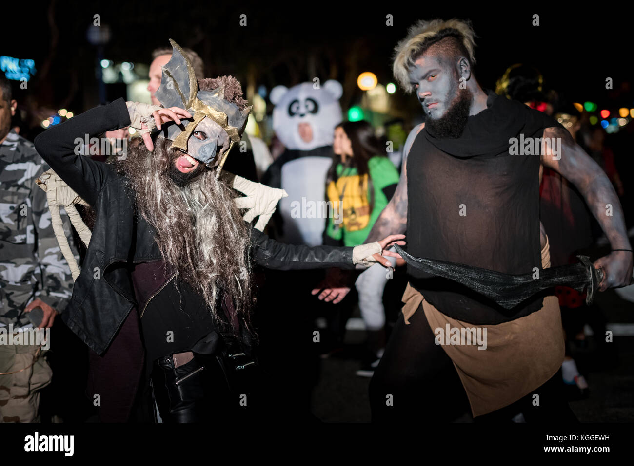LOS ANGELES - 31. Oktober: Halloween Parade in West Hollywood. Oktober 31, 2017 in Los Angeles, CA Stockfoto