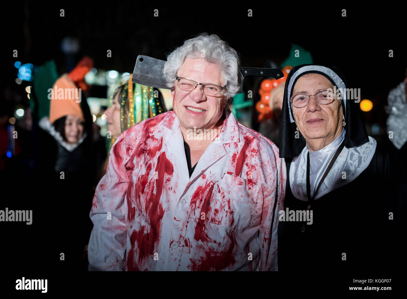 LOS ANGELES - 31. Oktober: Halloween Parade in West Hollywood. Oktober 31, 2017 in Los Angeles, CA Stockfoto