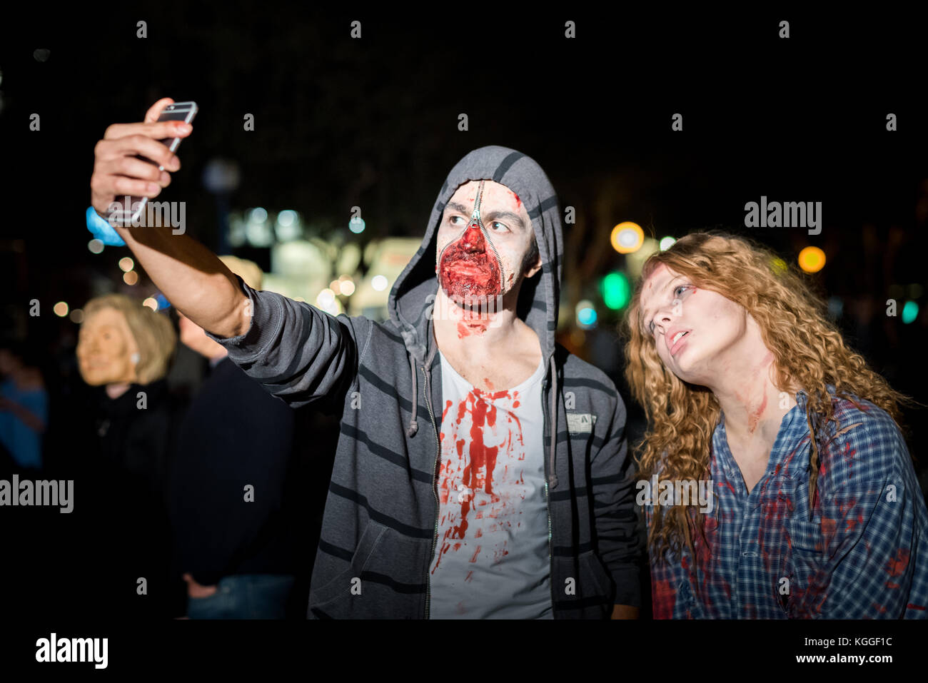 LOS ANGELES - 31. Oktober: Halloween Parade in West Hollywood. Oktober 31, 2017 in Los Angeles, CA Stockfoto