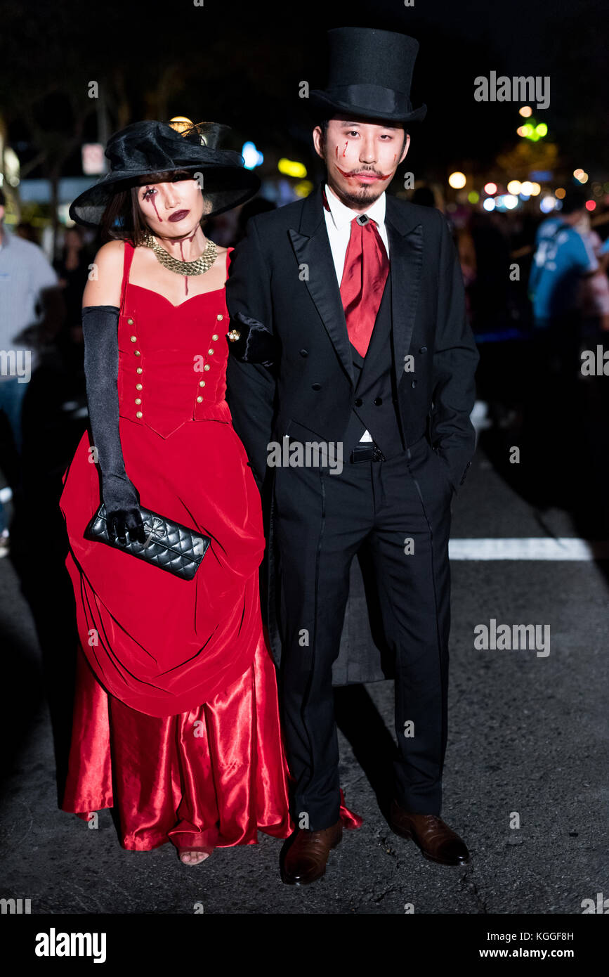 LOS ANGELES - 31. Oktober: Halloween Parade in West Hollywood. Oktober 31, 2017 in Los Angeles, CA Stockfoto