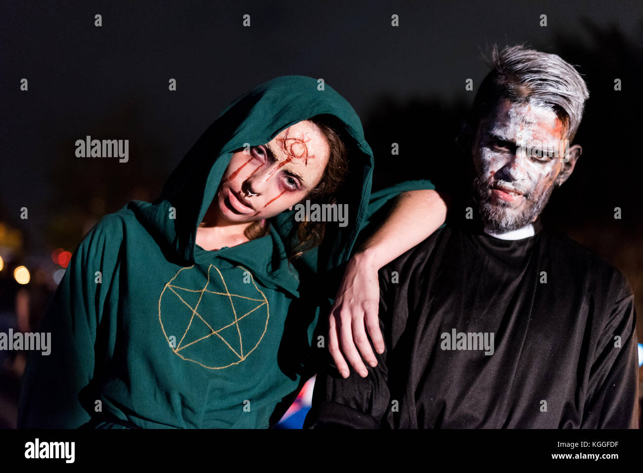 LOS ANGELES - 31. Oktober: Halloween Parade in West Hollywood. Oktober 31, 2017 in Los Angeles, CA Stockfoto