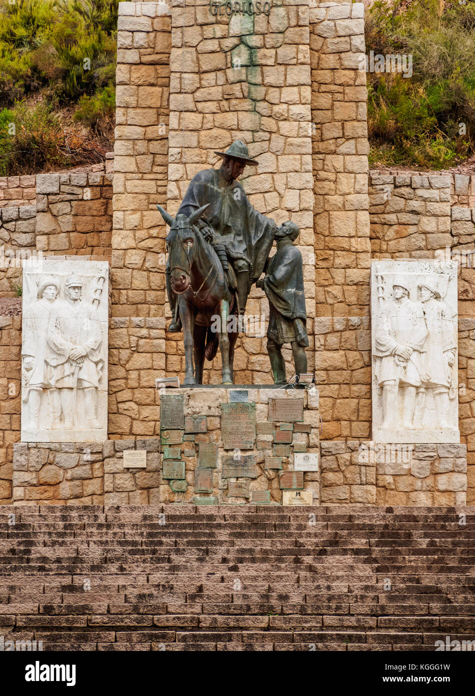 Denkmal eine Ejercito de los Andes, el manzano Historico, tunuyan Abteilung, Provinz Mendoza, Argentinien Stockfoto Denkmal eine Ejercito de los Andes, el manzano Historico, tunuyan Abteilung, Provinz Mendoza, Argentinien Stockfoto