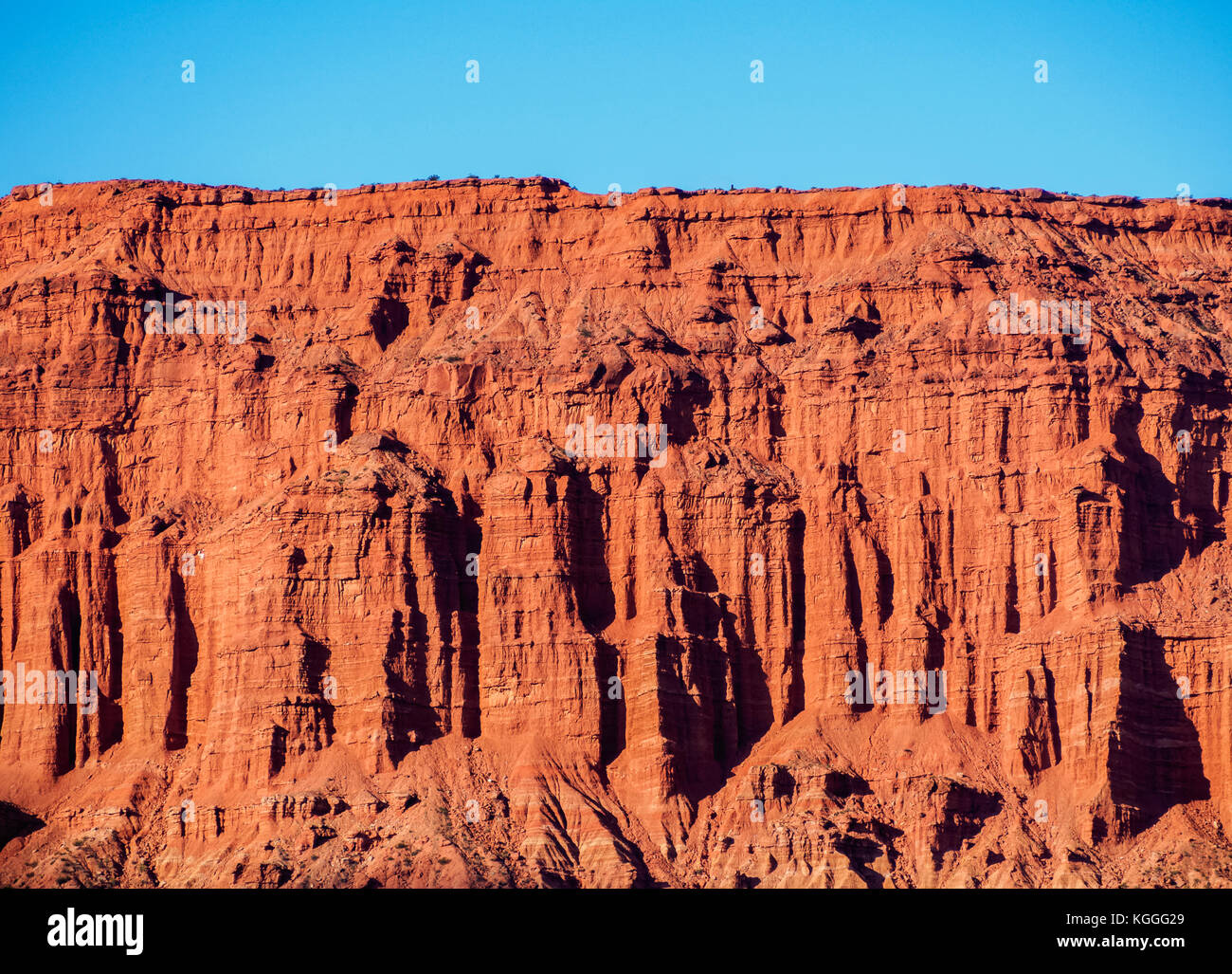 Las Coloradas Klippen, ischigualasto Provincial Park, UNESCO-Weltkulturerbe, Provinz San Juan, Argentinien Stockfoto