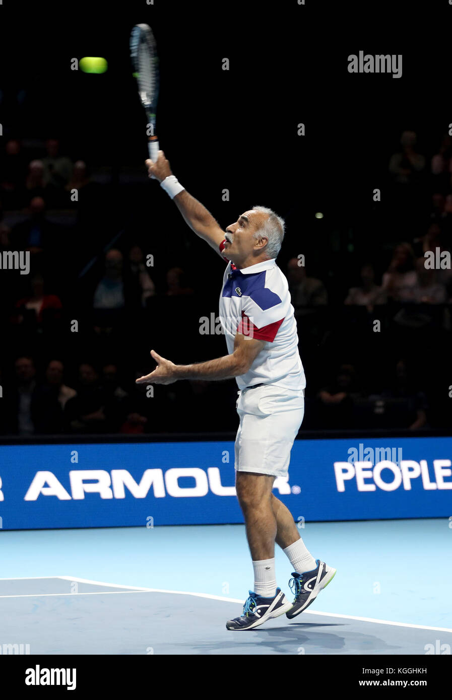 Mansour Bahrami während des Andy Murray Live Events im SSE Hydro, Glasgow. Stockfoto