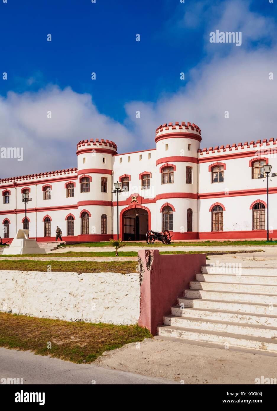 Militärische Gebäude in der Santa Lucia Park, la Serena und coquimbo Region, Chile Stockfoto