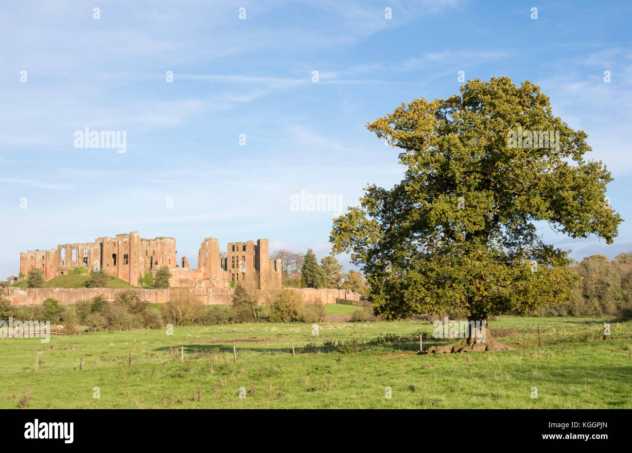 Kenilworth Castle, Kenilworth, Warwickshire, England, Vereinigtes Königreich Stockfoto