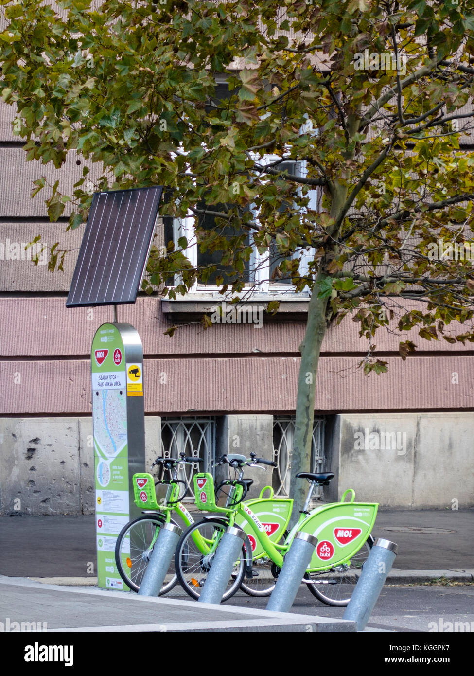 BUBI Fahrräder, Budapest Stockfoto