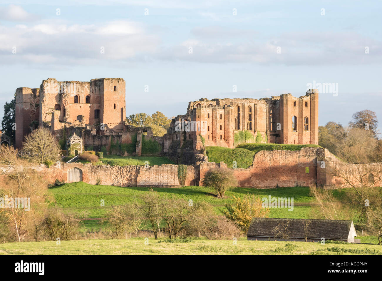 Kenilworth Castle, Kenilworth, Warwickshire, England, Vereinigtes Königreich Stockfoto