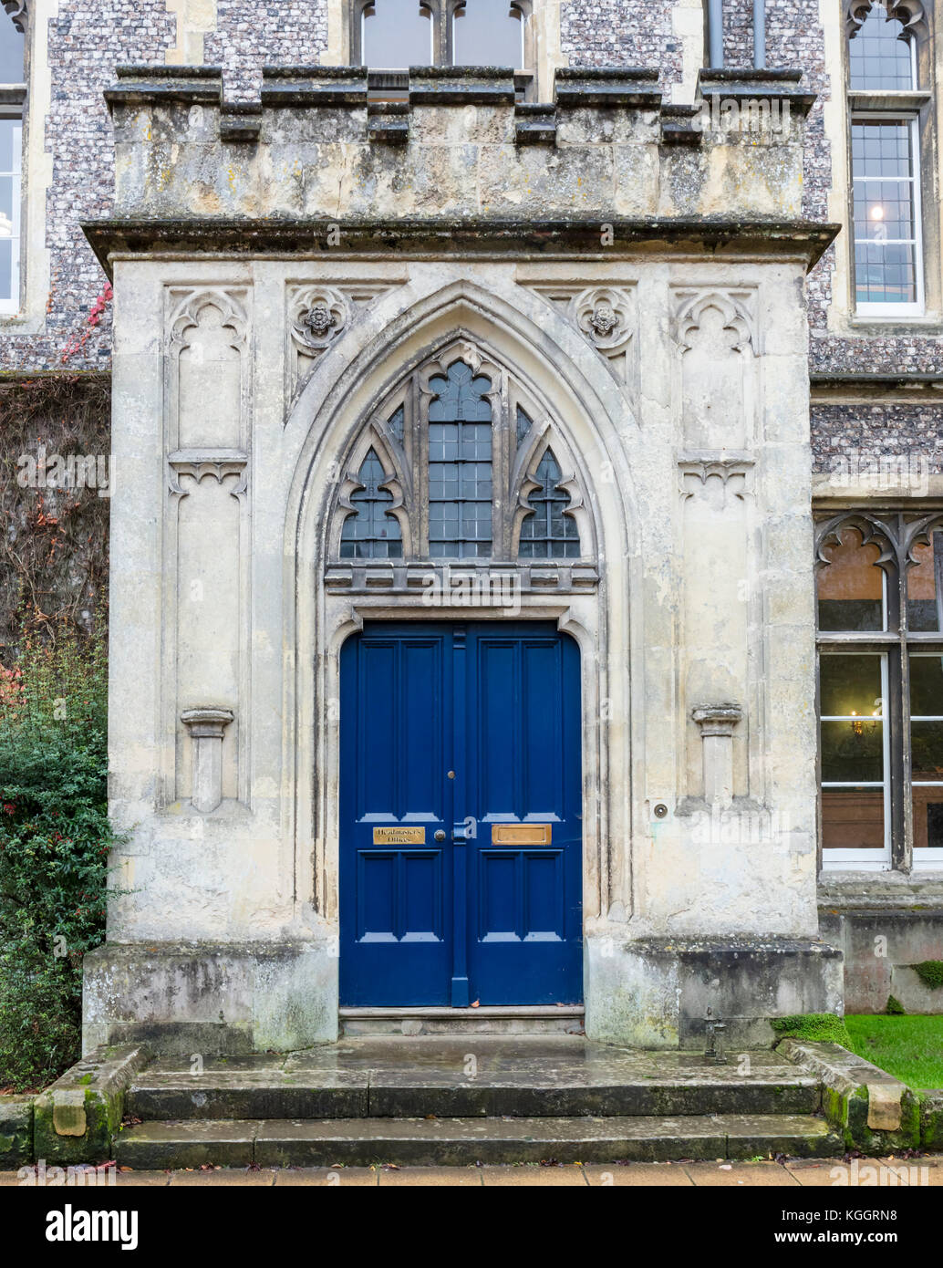 Der Hauptsitz, Winchester College, College Street, Winchester, Hampshire, England, UK Vereinigtes Königreich SO23 9NA Stockfoto