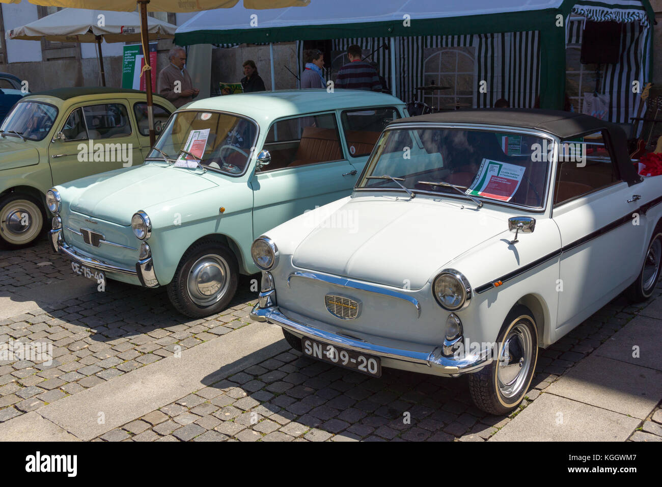 Italienische Retro-Autos Stockfoto