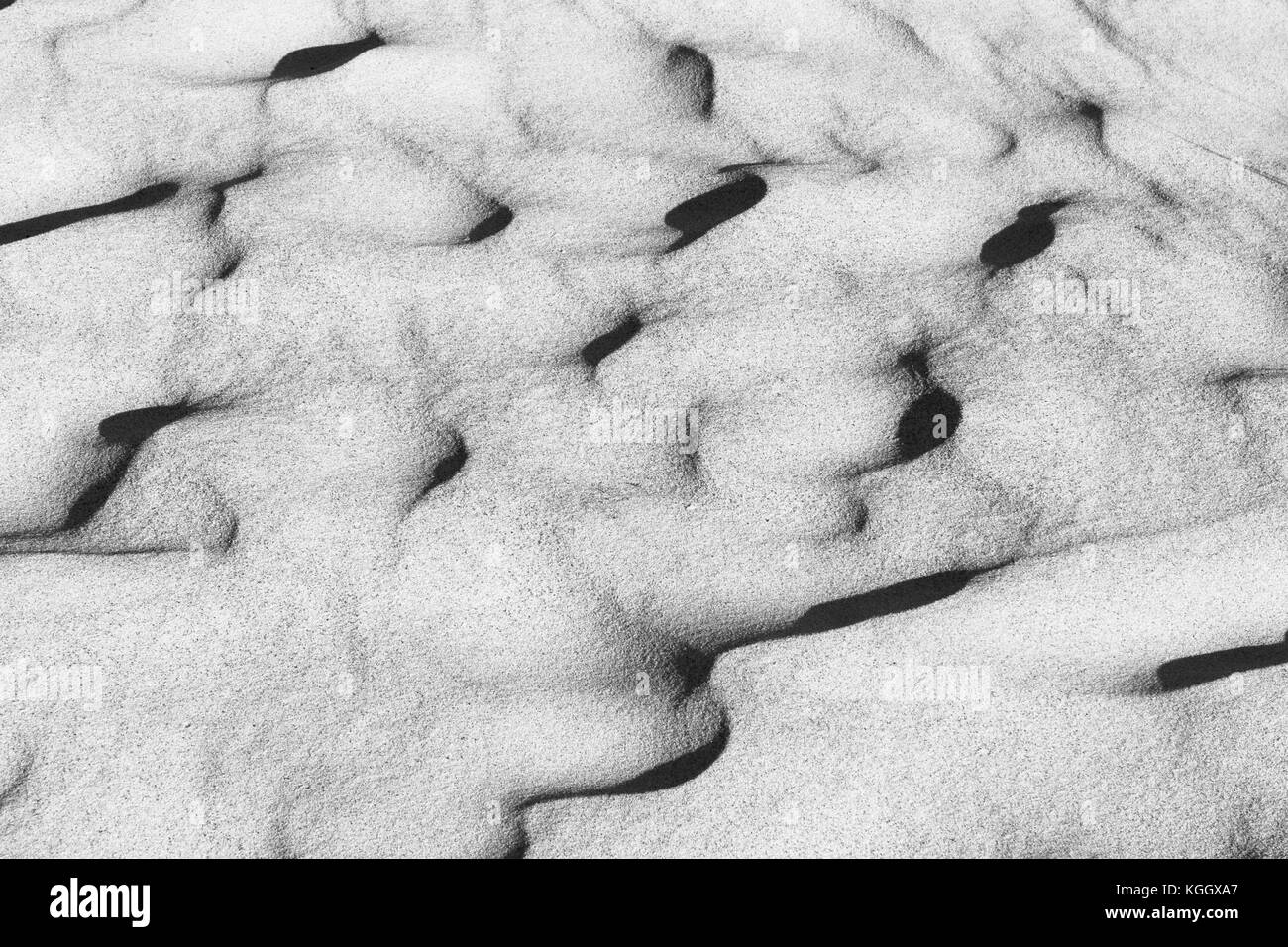 Wellige Textur von Sand auf die Dünen Stockfoto