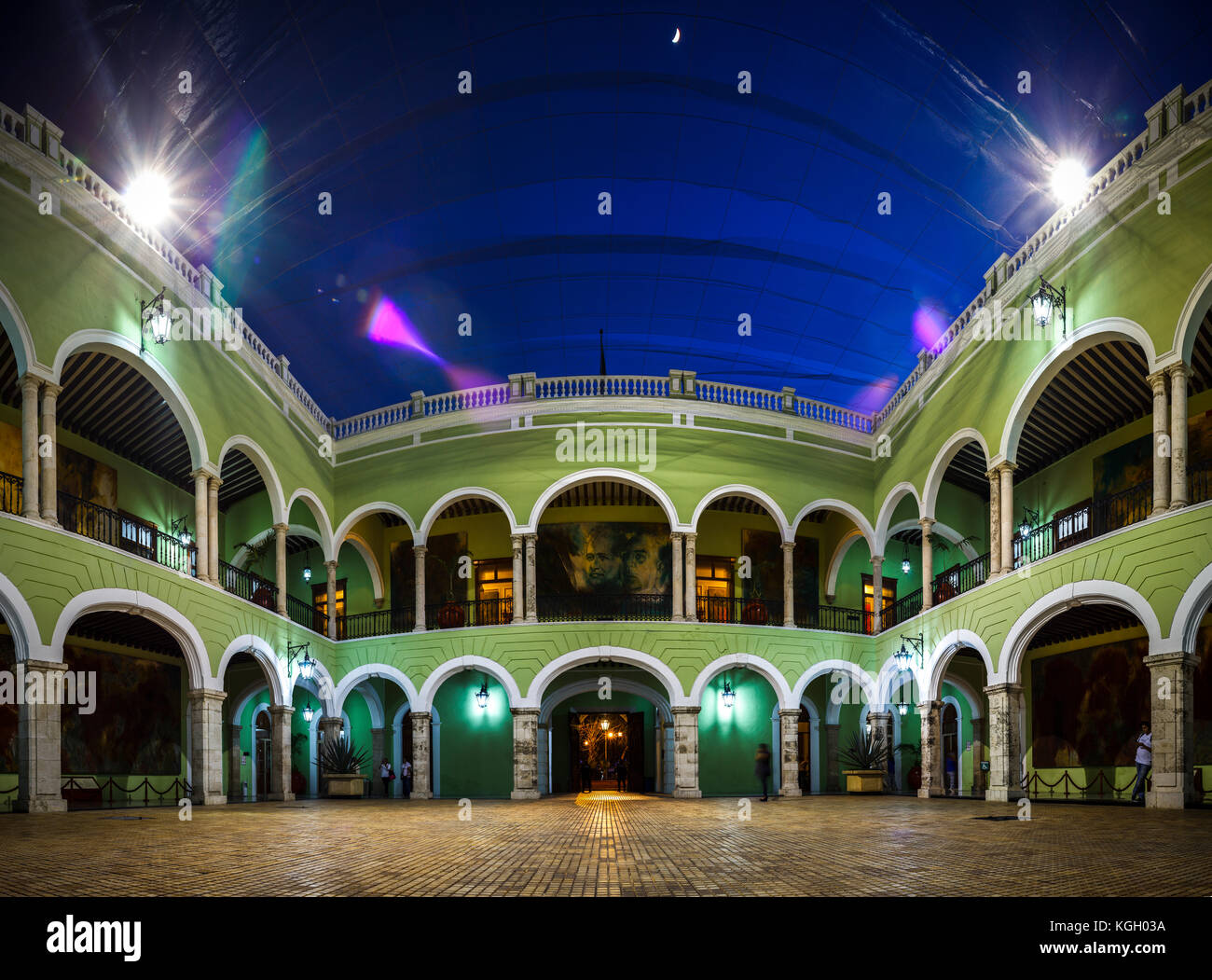 Palacio de Regierung, Mérida, Yucatán, México Stockfoto