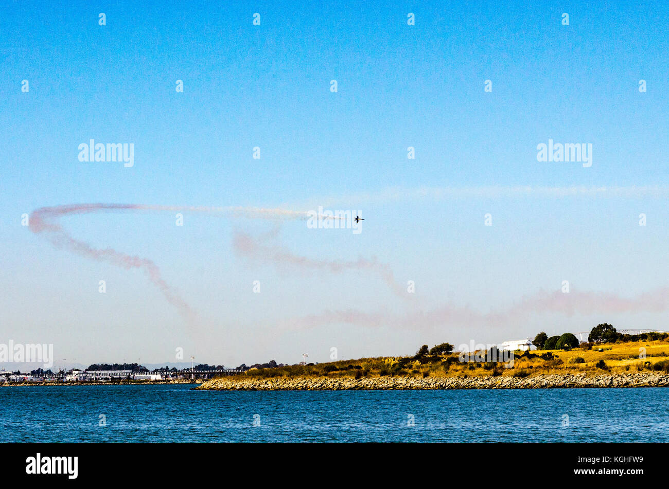 Eines der Blauen Engel Praktiken für die Flotte Woche Festlichkeiten über die Bucht von San Francisco 2017 Stockfoto