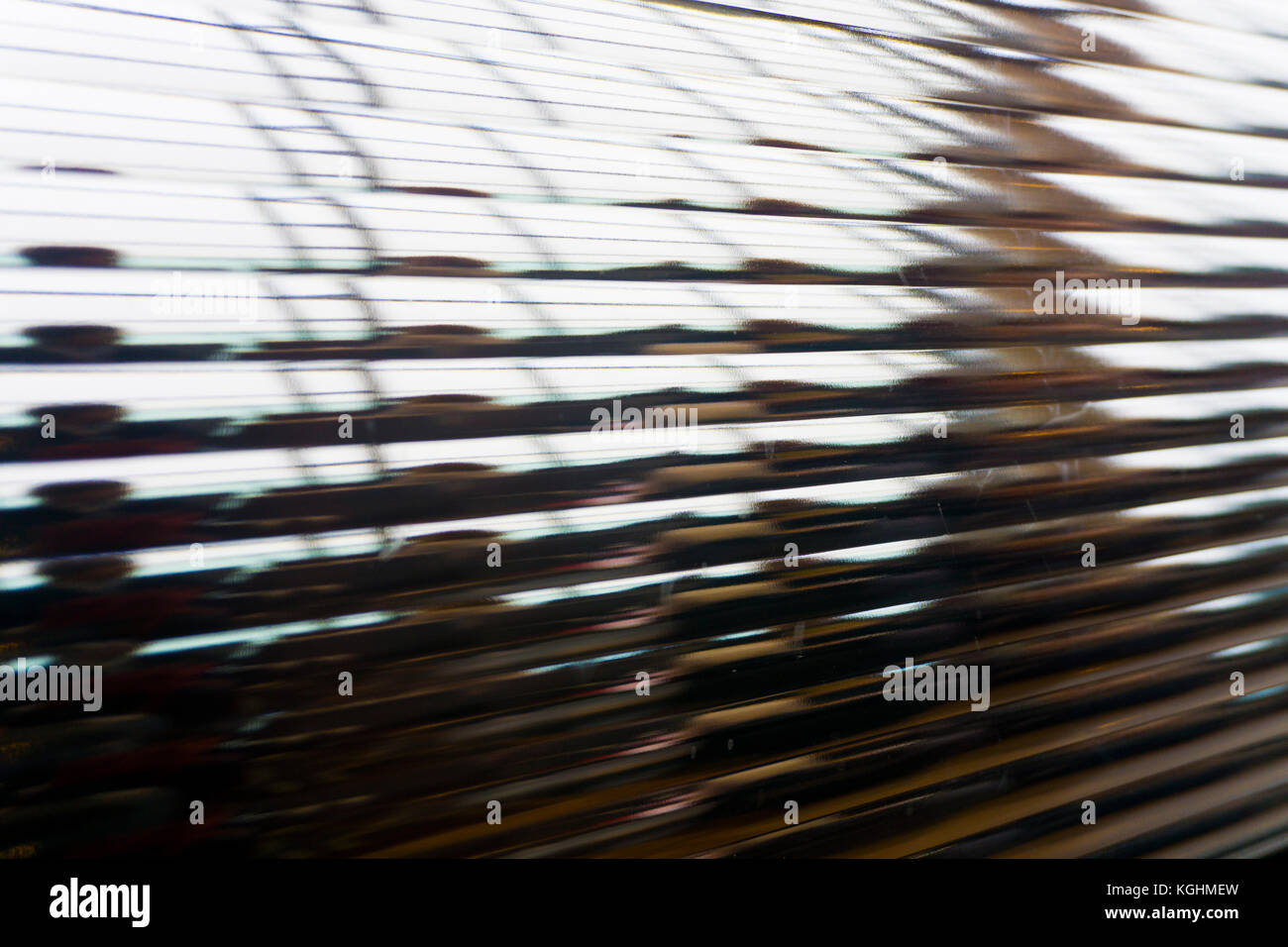 Abstrakte transparentes Glas Linien Hintergrund Stockfoto