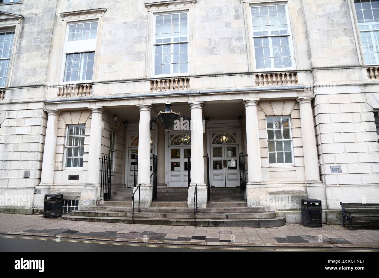 Lewes Crown Court, UK. 8. november 2017. allgemeine Ansicht von lewes Crown Court. Stockfoto