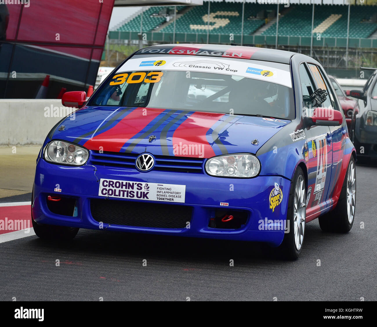 Robert Gilham, Volkswagen Golf VR6, CTCRC, Classic Donner, BOSS, Klassische VW & VETC, BARC nationale Meisterschaft Silverstone 7th Oktober 2017, classic Stockfoto