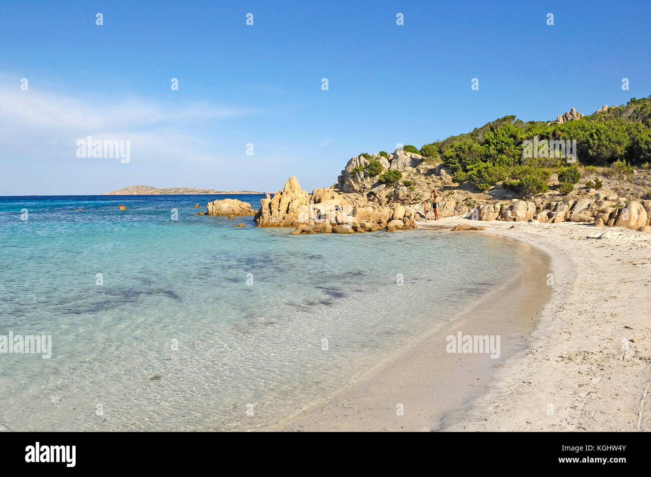 Die Spiaggia del Principe Strand, Sardinien, Italien Stockfoto