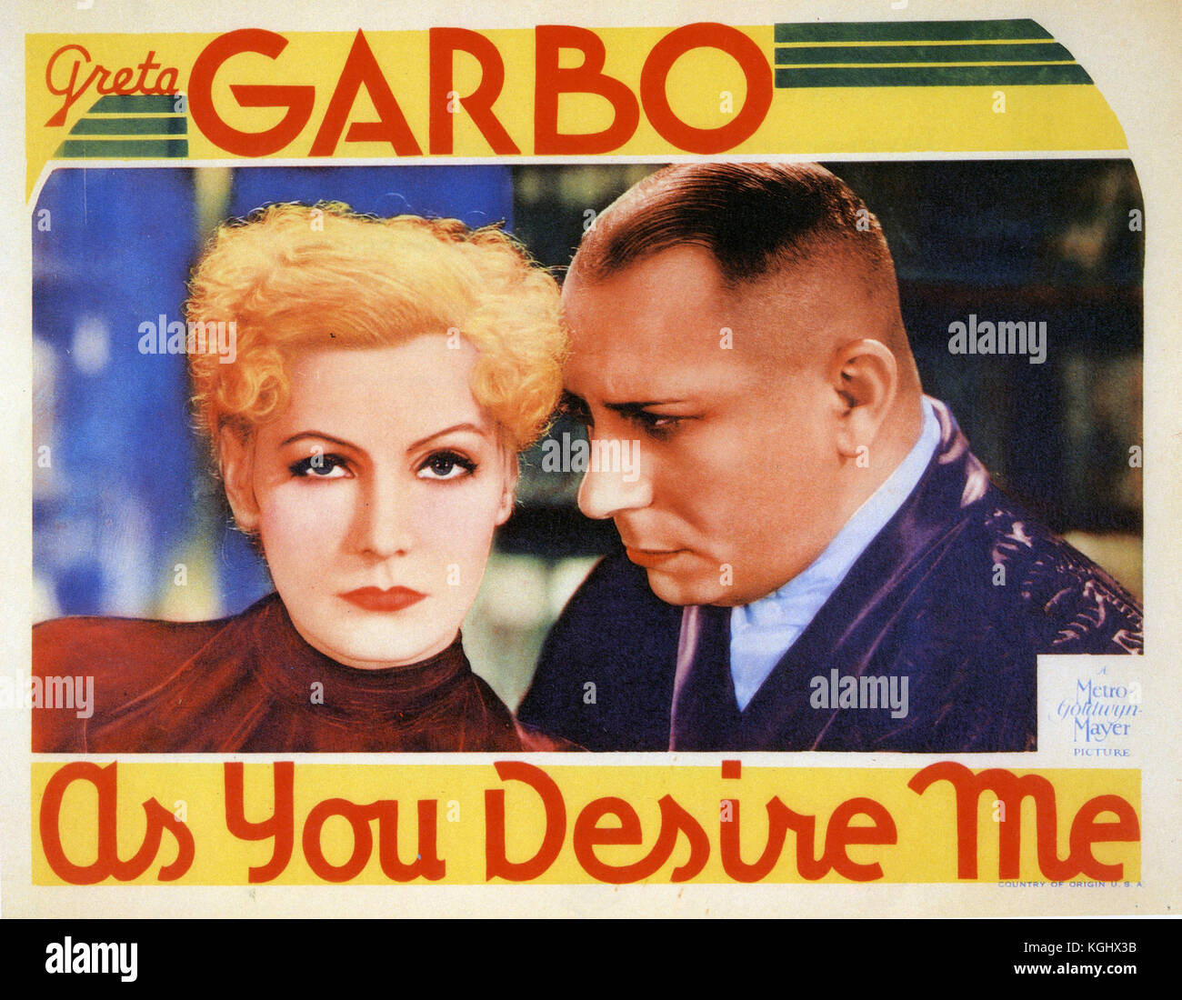 Wie SIE ES MIR wünschen, 1932 MGM-Film mit Greta Garbo und Erich von Stroheim Stockfoto