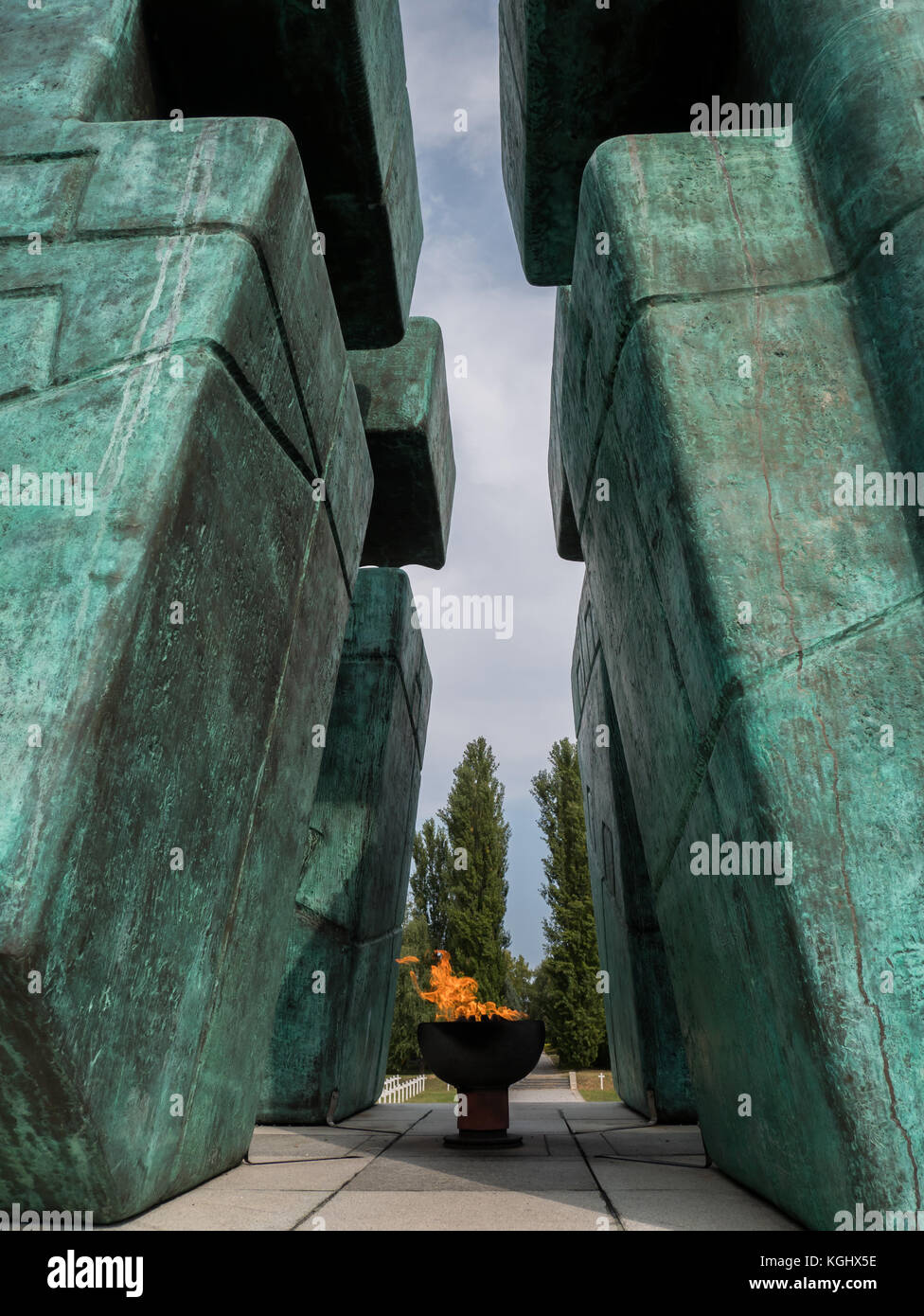 Denkmal der Heimat Krieg in Vukovar, Kroatien Nahaufnahme Stockfoto