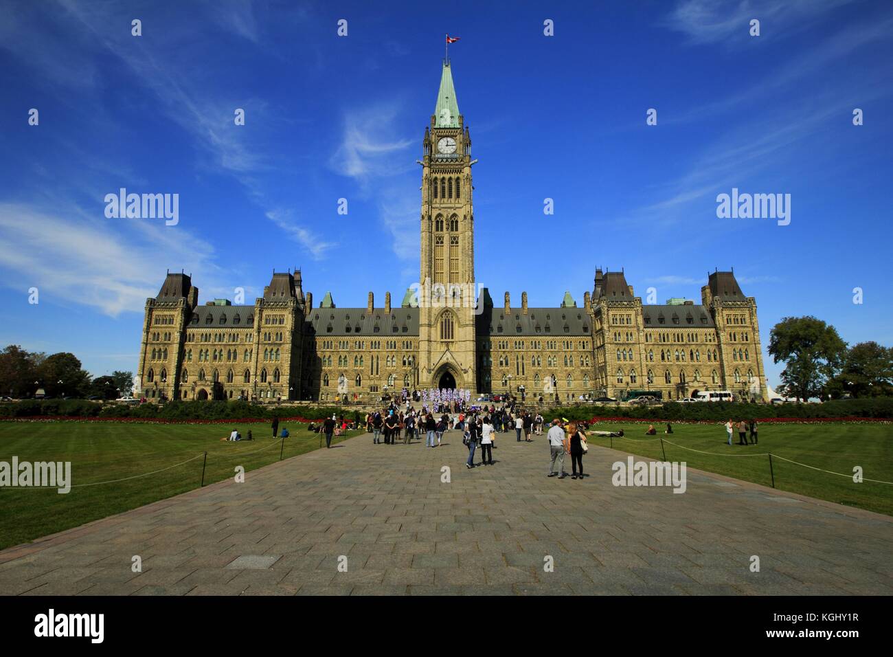 Des Parlaments in Ottawa, Ontario, Kanada Stockfoto
