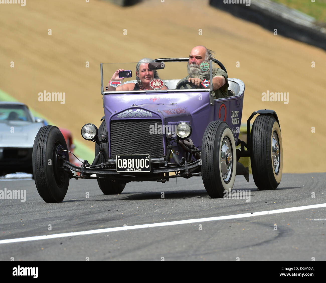 Nationale Street Rod Association, NSRA, Amerikanische SpeedFest V, Brands Hatch, Juni 2017, Automobile, Autosport, Autos, Rundstrecke, England, unterhalten Stockfoto