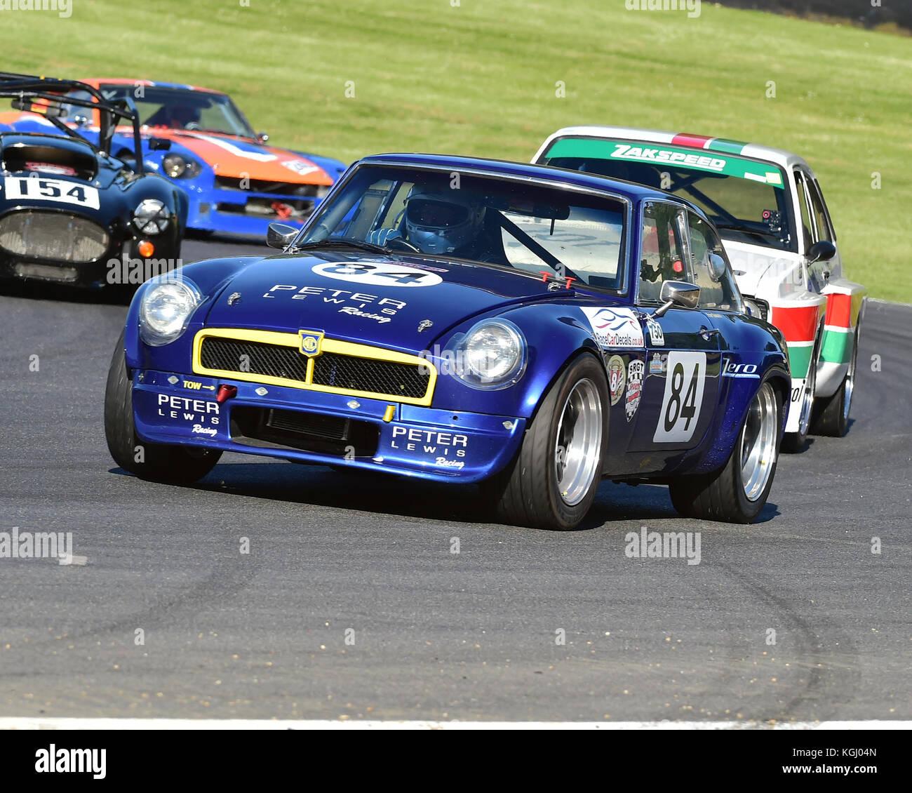 Peter Samuels, MGB GT V8, Bernies V8 s, Amerikanische Speedfest V, Brands Hatch, Juni 2017, Automobile, Autosport, Autos, Rundstrecke, England, unterhalten Stockfoto