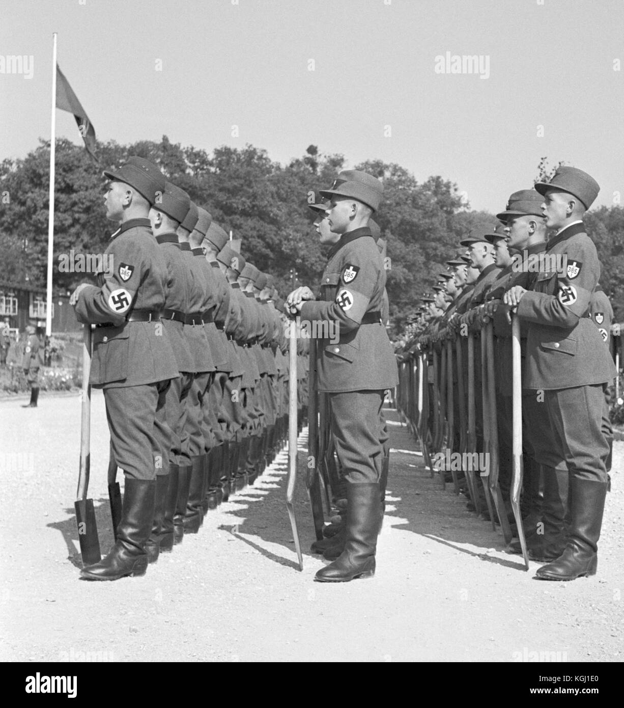 Der Reichsarbeitsdienst RLA (Rad), Brünn Stockfoto