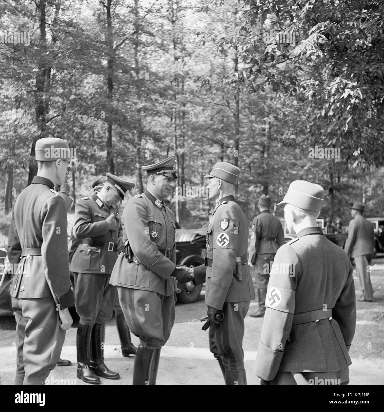 Kurt DALUEGE, Reichsarbeitsdienst Rad, Brünn Stockfoto