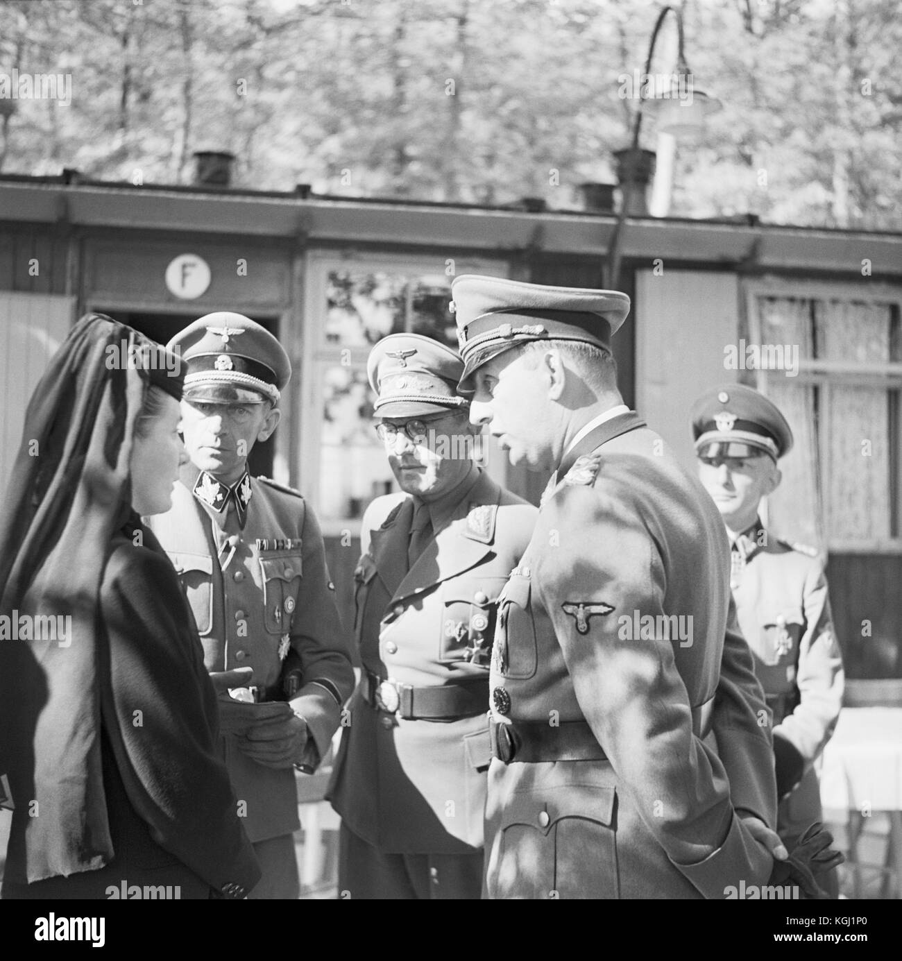 Kurt Daluege, Lina Mathilde Heydrich, der Reichs Arbeitsdienst RLA (Reichsarbeitsdienst, RAD) Stockfoto