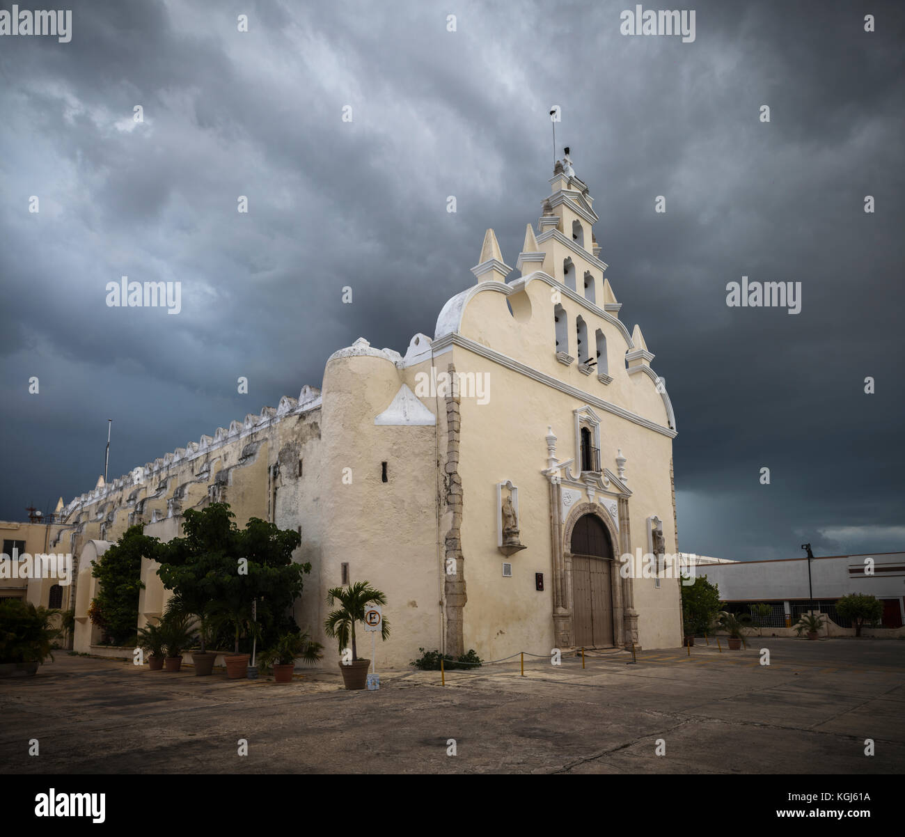 Santiago Apóstol Kirche, Mérida, Yucatán, México Stockfoto