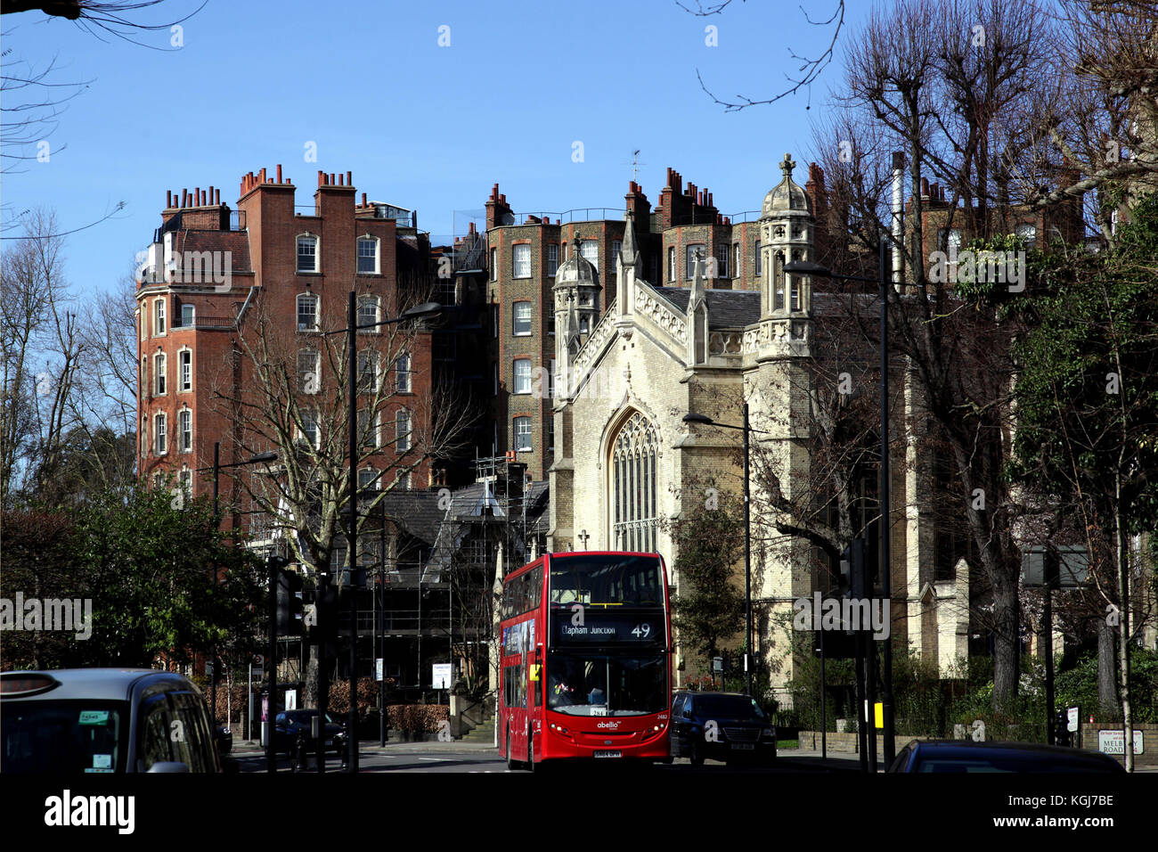 Hl. Barnabas, Kensington, eine Kirche von England Kirche, Addison Road, London, UK Stockfoto